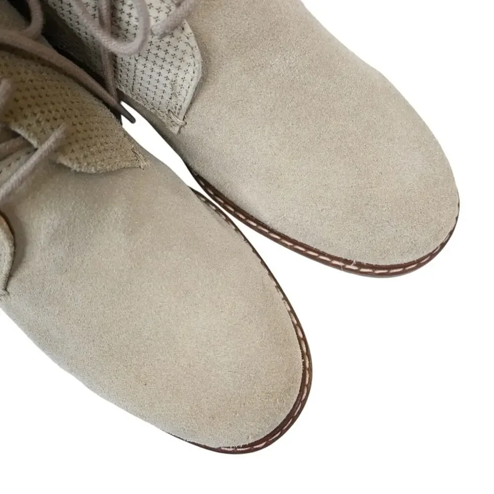 Steve Madden Mens 7.5 Medium Hardenn Suede Chukka Boots in Tan